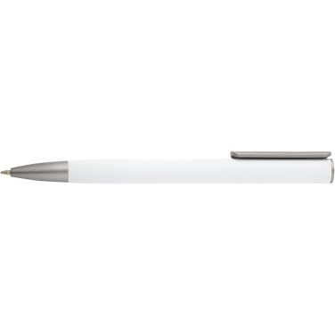 Logo trade business gifts image of: Ziguur recycled aluminium ballpoint pen (black ink)