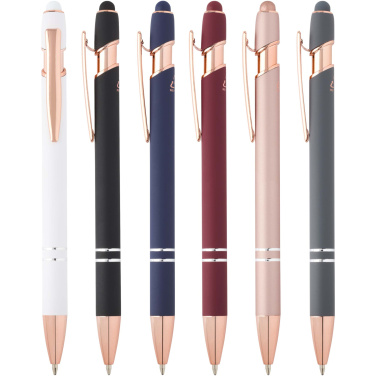 Logotrade promotional product image of: Nanna ballpoint pen with rose gold finish (black ink)
