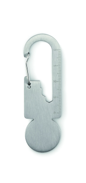 Logo trade advertising products image of: Multifunctional key ring token