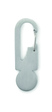 Logo trade promotional merchandise image of: Multifunctional key ring token