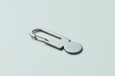 Logo trade business gifts image of: Multifunctional key ring token