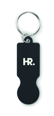 Logotrade promotional merchandise photo of: Key ring with trolley token