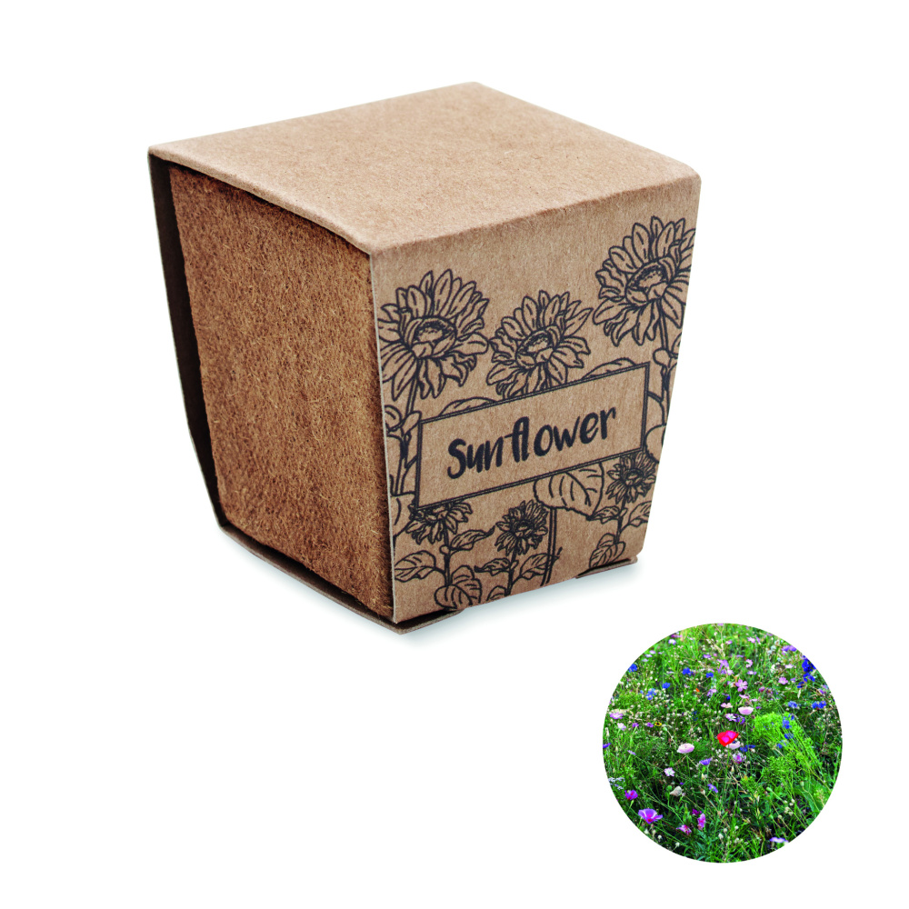 Logo trade promotional products image of: Sunflower growing kit