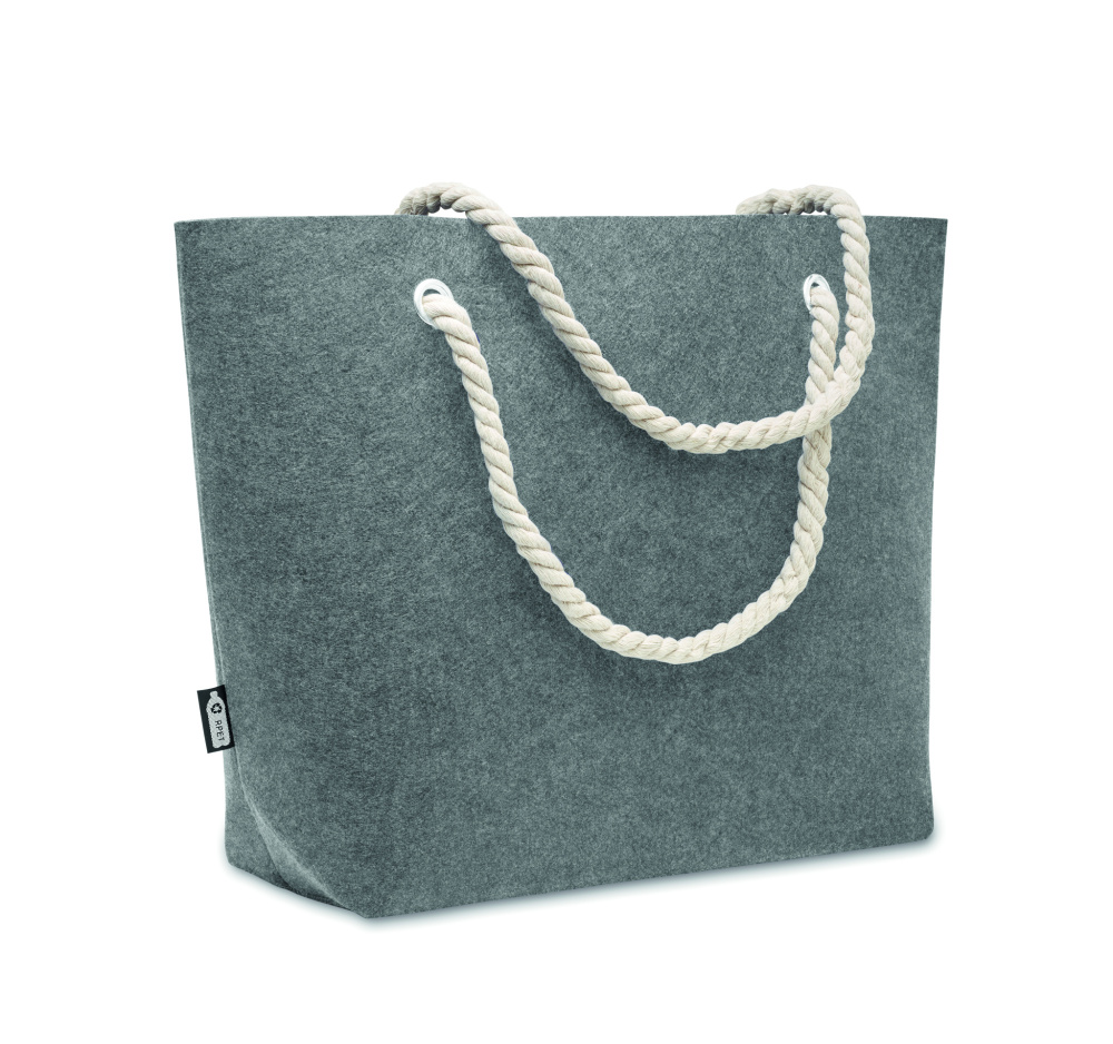Logo trade business gift photo of: RPET felt beach bag