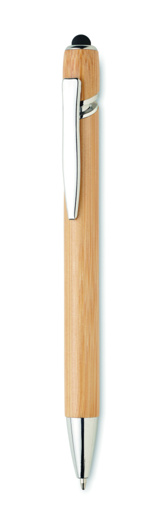 Logo trade promotional gifts picture of: Ball pen in bamboo
