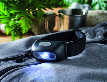 Logo trade promotional giveaways picture of: Rechargeable LED head torch