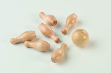 Logo trade promotional products picture of: Mini pine wood bowling set