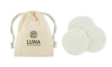 Logo trade business gifts image of: Reusable face cleaning pad set