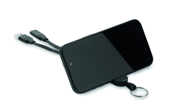 Logotrade promotional gift image of: 60W cable keyring recycled ABS
