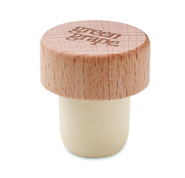 Logo trade promotional gifts image of: Beech wood bottle stopper