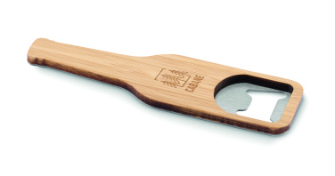 Logo trade promotional item photo of: Bamboo bottle opener