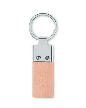 Logotrade advertising product image of: Key ring with rubber wood