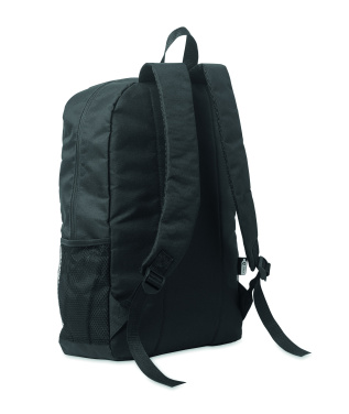 Logo trade promotional giveaway photo of: 600D RPET polyester backpack