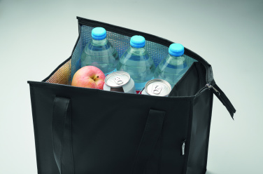 Logo trade promotional giveaway photo of: Non woven RPET cooler bag