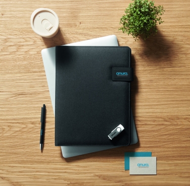 Logotrade advertising products photo of: A4 folder and wireless charger