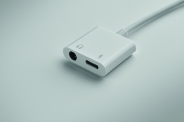 Logo trade advertising products picture of: ABS jack audio splitter type C