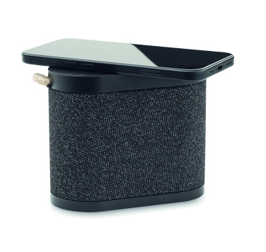 Logo trade corporate gifts image of: 15W wireless charger speaker