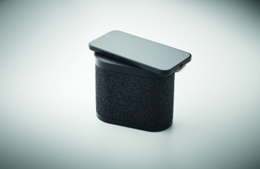 Logo trade promotional merchandise picture of: 15W wireless charger speaker