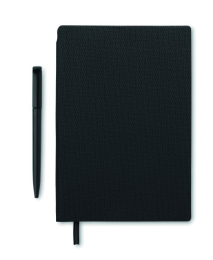 Logo trade promotional products picture of: A5 PU notebook with pen