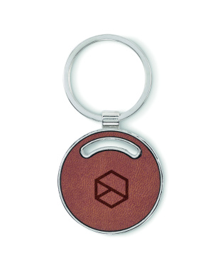 Logo trade corporate gifts image of: Round shape key ring