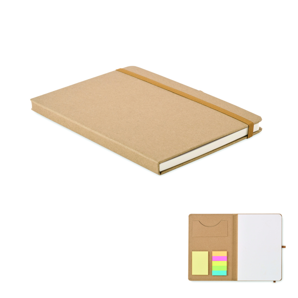 Logo trade corporate gift photo of: A5 notebook recycled paper set