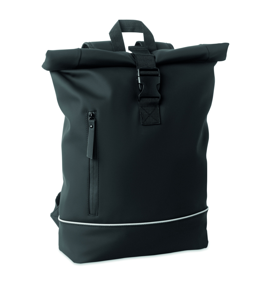 Logo trade promotional items image of: Laptop 15" roll top PU backpack