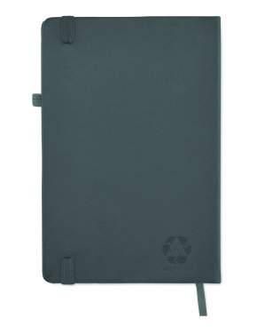 Logo trade promotional gifts image of: Recycled Leather A5 notebook