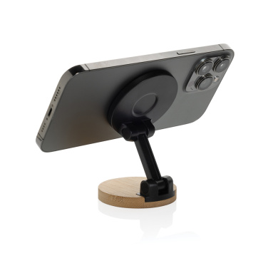 Logotrade business gifts photo of: Magmount RCS recycled plastic and bamboo phone stand