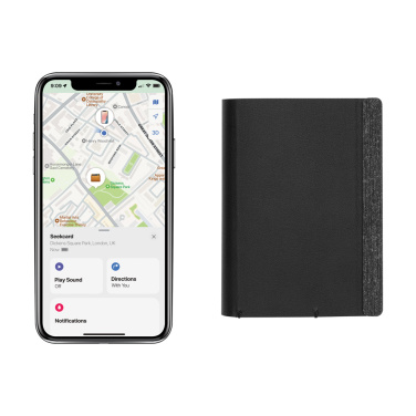Logotrade promotional item image of: Seekcard RCS rpolyester card wallet with worldwide locating