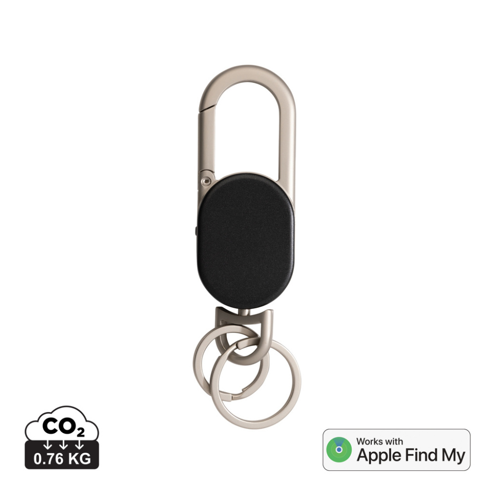 Logo trade promotional merchandise photo of: Keyfinder keychain with worldwide locating and USB C