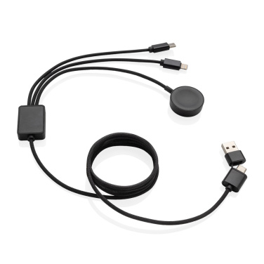 Logo trade advertising product photo of: Terra RCS rPET 6-in-1 charging cable with watch charger