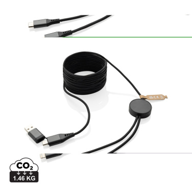 Logotrade advertising product picture of: Terra RCS recycled PET 3 meter  4-in-1 cable