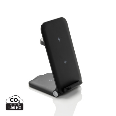 Logo trade promotional products image of: Powerpal 3 in 1 RCS recycled plastic 15W charger
