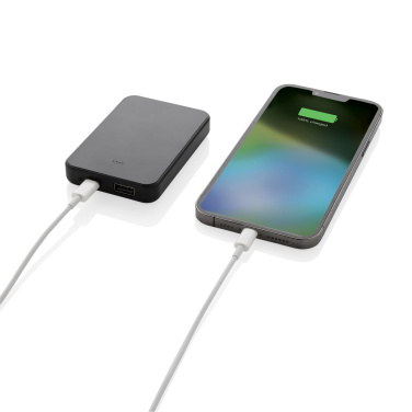 Logo trade promotional giveaways image of: Boostcore RCS recycled plastic powerbank 5.000mAh with USB C