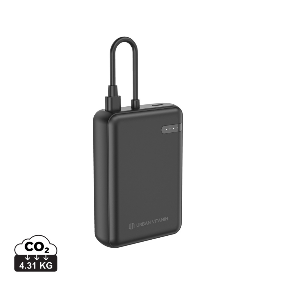 Logo trade promotional merchandise image of: Urban Vitamin Fullerton RCS recycled 10,000 20W PD powerbank