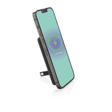 Logo trade promotional products picture of: Zen RCS rplastic 5000 mah 5W magnetic bamboo powerbank