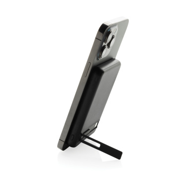 Logo trade promotional products picture of: Zen RCS rplastic 5000 mah 5W magnetic bamboo powerbank