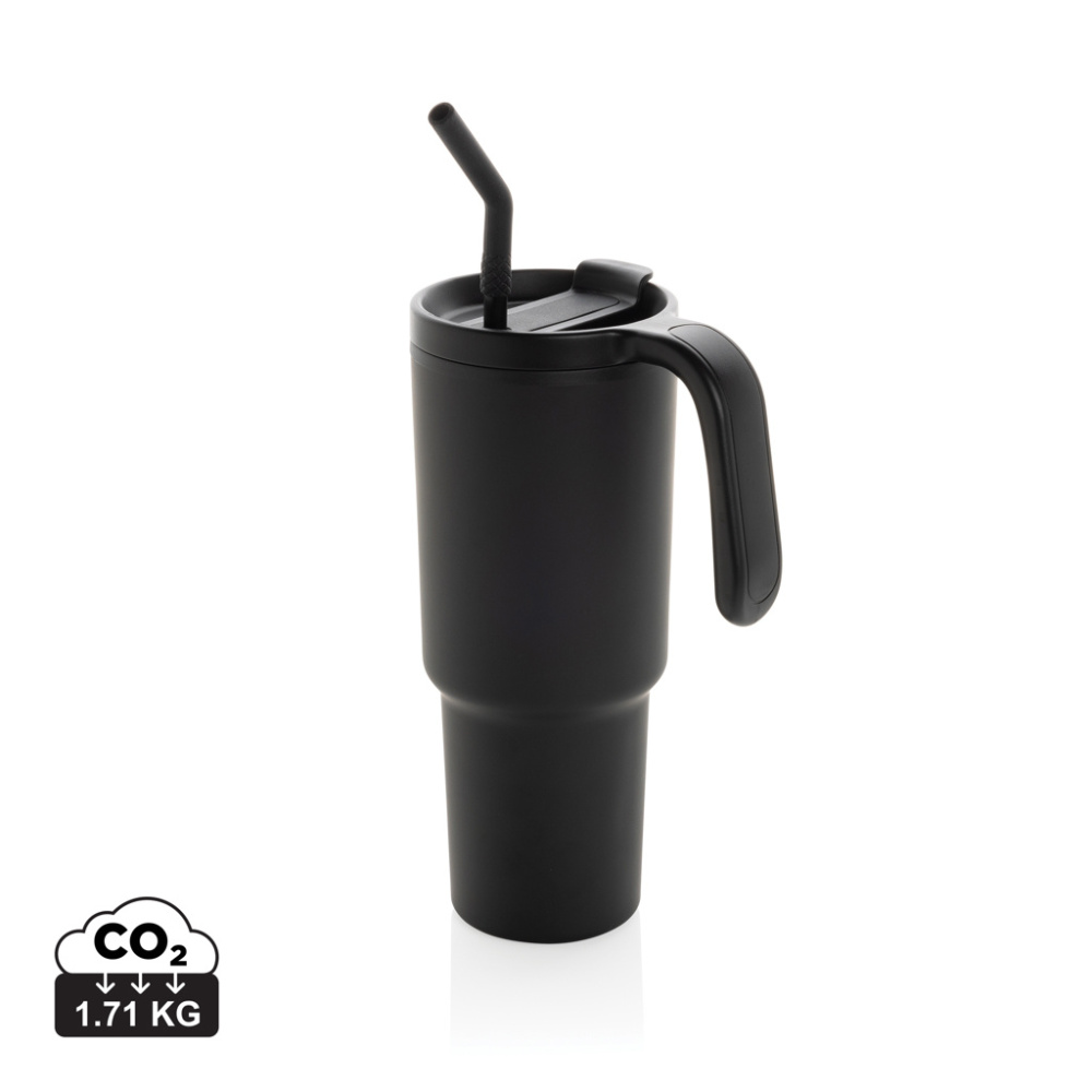 Logo trade business gifts image of: Graphic 360 RCS certified recycled steel tumbler 900ml