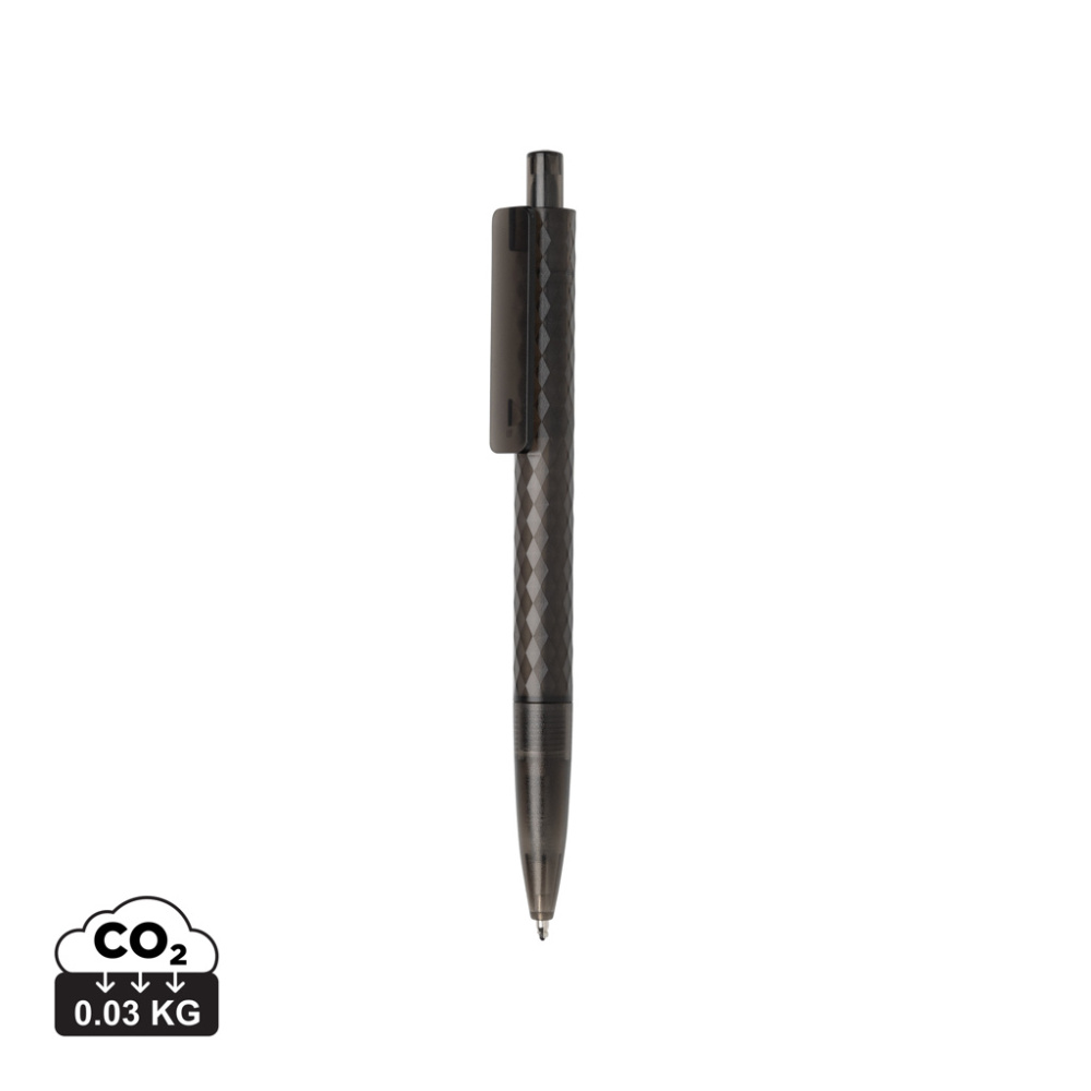 Logo trade corporate gift photo of: X3 GRS recycled PC plastic pen frosted