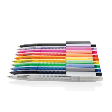 Logo trade business gift photo of: X3 GRS recycled PC plastic pen frosted