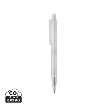 Logo trade promotional items image of: X3 GRS recycled PC plastic pen frosted