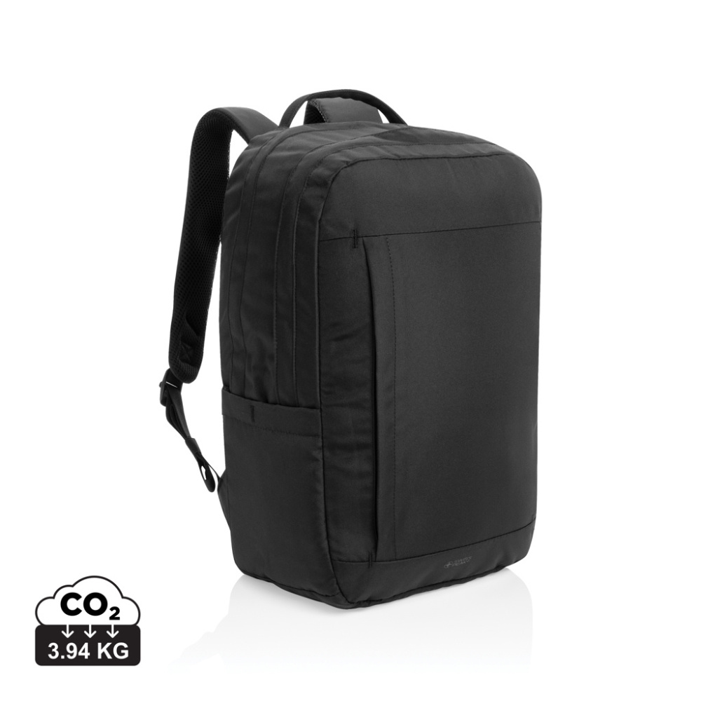 Logotrade promotional product image of: SP Aware™ RPET Edin 100% recycled 15.6 inch laptop backpack