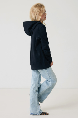Logo trade promotional products image of: Iqoniq Yengo kids recycled cotton hoodie with sidepockets