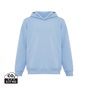 Logo trade advertising products image of: Iqoniq Yengo kids recycled cotton hoodie with sidepockets