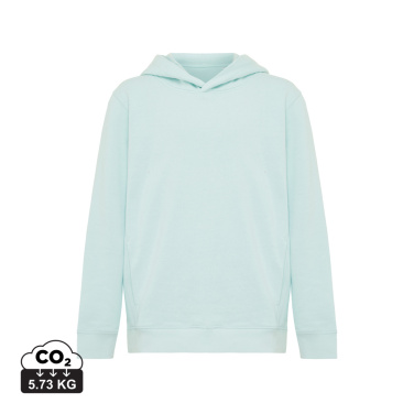 Logo trade promotional product photo of: Iqoniq Yengo kids recycled cotton hoodie with sidepockets