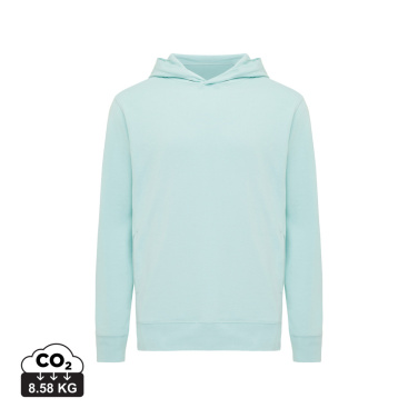 Logo trade promotional merchandise photo of: Iqoniq Yengo recycled cotton hoodie with sidepockets