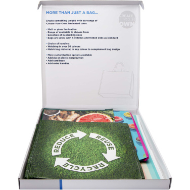 Logo trade business gifts image of: Laminated totes sample box