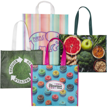 Logo trade promotional giveaway photo of: Laminated totes sample box