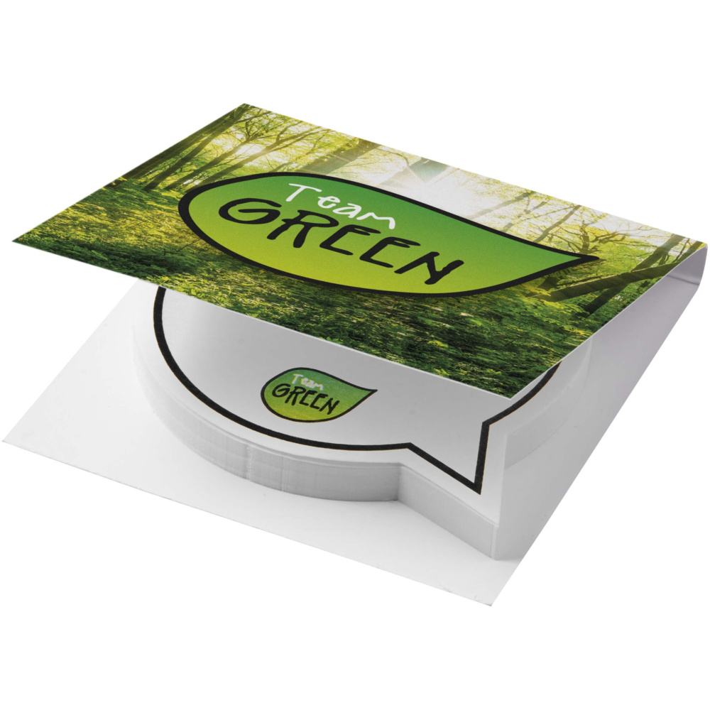 Logotrade promotional merchandise image of: Sticky-Mate® soft cover speech bubble shaped sticky notes