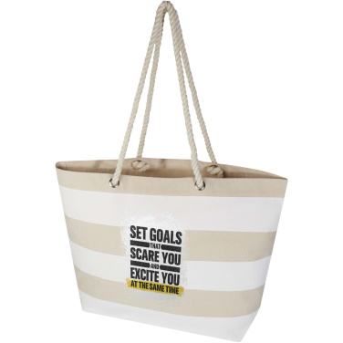 Logo trade promotional merchandise image of: Florida 270 g/m² GRS recycled beach tote bag 18L